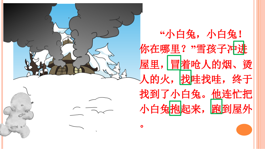 课文20雪孩子ppt课件含教案素材部级公开课部编版二年级上册语文编号