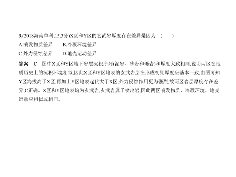 2021新高考地理复习练习课件：专题五　地表形态的塑造.pptx_第3页