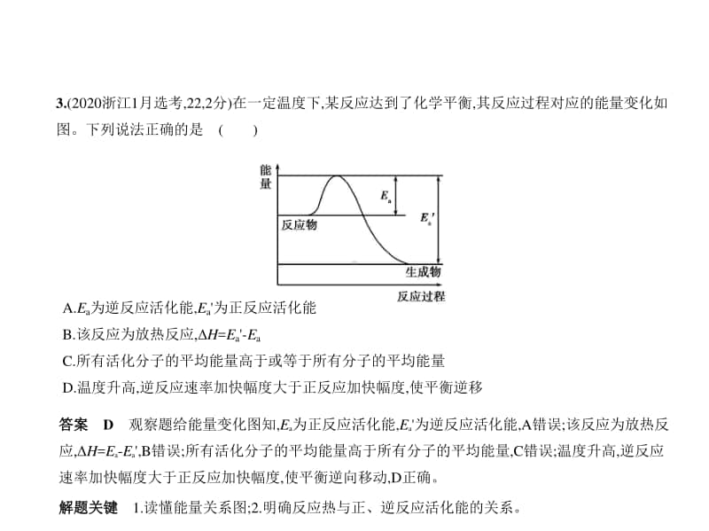 2021新高考化学复习练习课件：专题九　化学能与热能.pptx_第3页