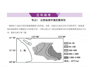 2021年新课标（老高考）地理复习练习课件：专题六　自然地理环境的整体性和差异性.pptx