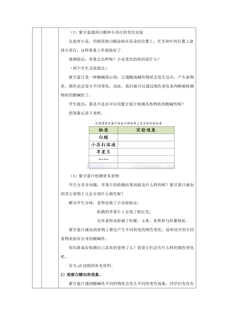 2020新鄂教版六年级上册《科学》1.3 颜色变化-教学设计（含练习+任务单）.docx_第3页