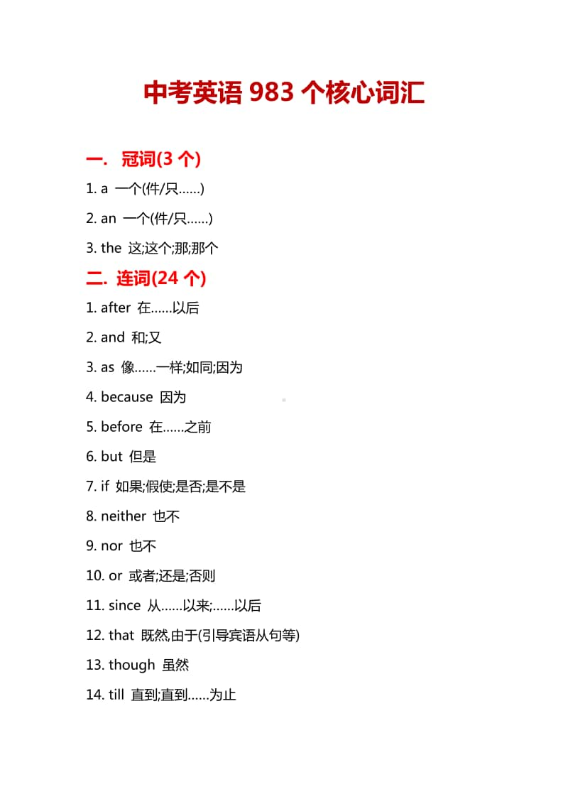 中考英语983个核心词汇.pdf_第1页