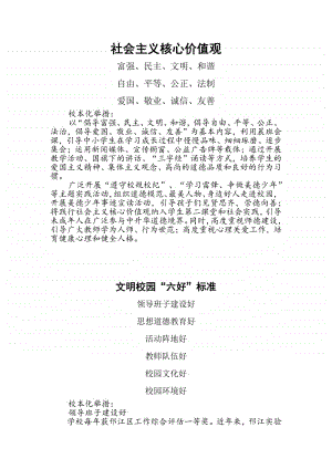 中小学文明校园必背内容以及校本化举措.docx