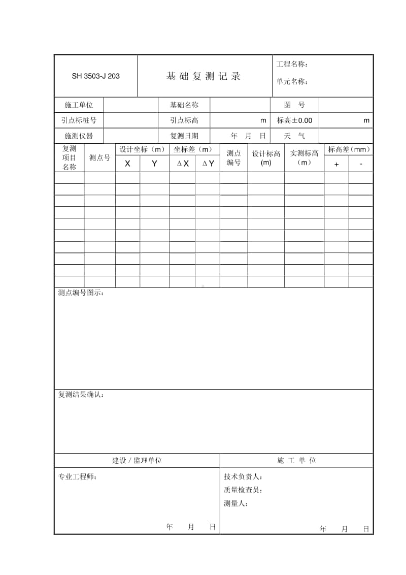 J203 基础复测记录.doc_第1页