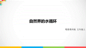 2020新粤教版五年级上册科学4.23《自然界的水循环》ppt课件（含教案+练习）.pptx