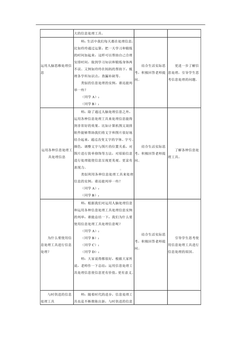 南方版（湖南）五年级上册信息技术第3课强大的信息处理工具教案.doc_第2页