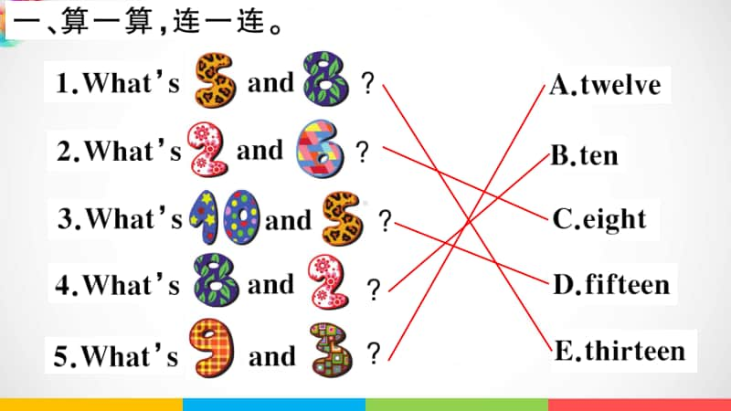 人教精通版四年级上册英语unit 2what's your number Lesson 9习题ppt课件.ppt_第2页