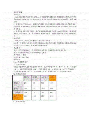 西师大版四年级下册信息技术单元4我是小管家-统计图教案.doc