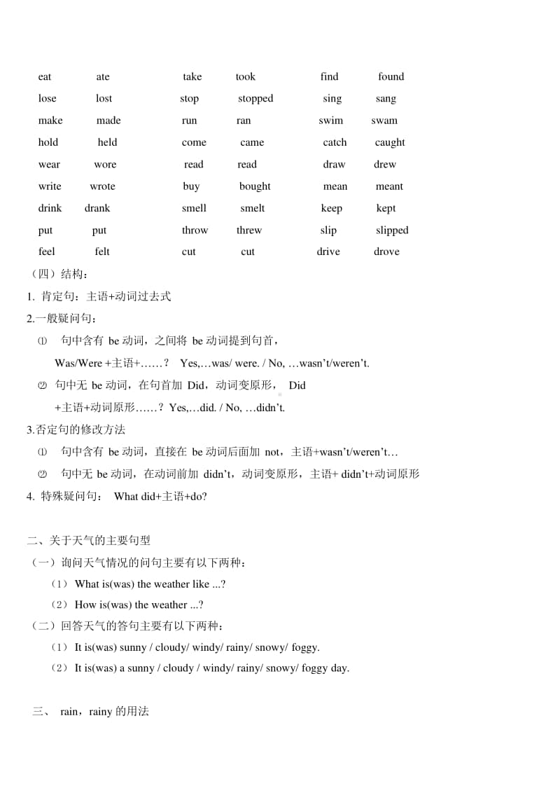 苏州某校牛津译林六年级英语上学期期末知识点整理+测试卷及答案.docx_第2页