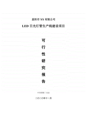 LED日光灯管生产建设项目可行性研究报告.doc