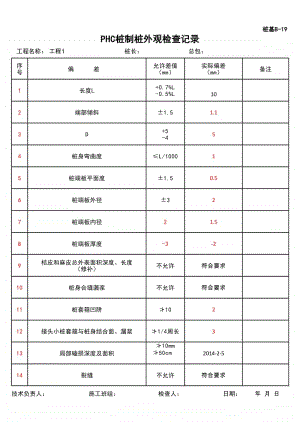 (上海市新版)PHC桩制桩外观检查记录.xlsx