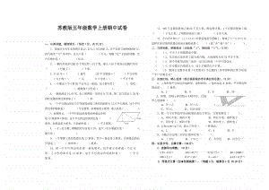 常州市某校苏教数学五年级上册期中测试卷.doc