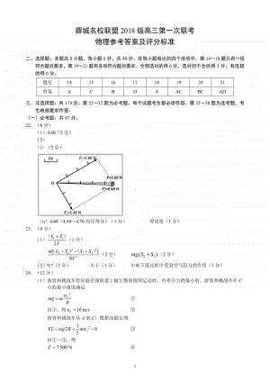 蓉城名校联盟2018级高三第一次联考物理参考答案及评分标准.pdf