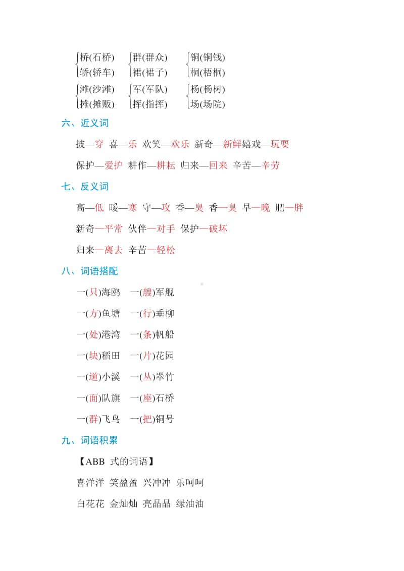 部编版语文二年级第二单元 单元知识小结.doc_第2页