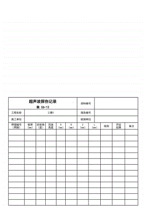 (上海市新版)超声波探伤记录.xlsx