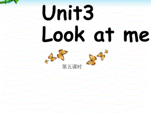 5pep三年级英语-unit3-Look-at-me第五课时.ppt