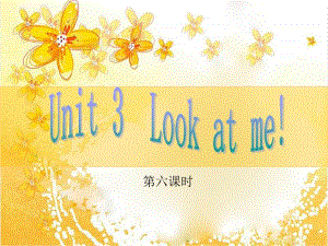 6pep三年级英语-unit3-Look-at-me第六课时.ppt