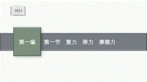 2021安徽中考物理复习课件：第五章　第一节　重力　弹力　摩擦力.pptx