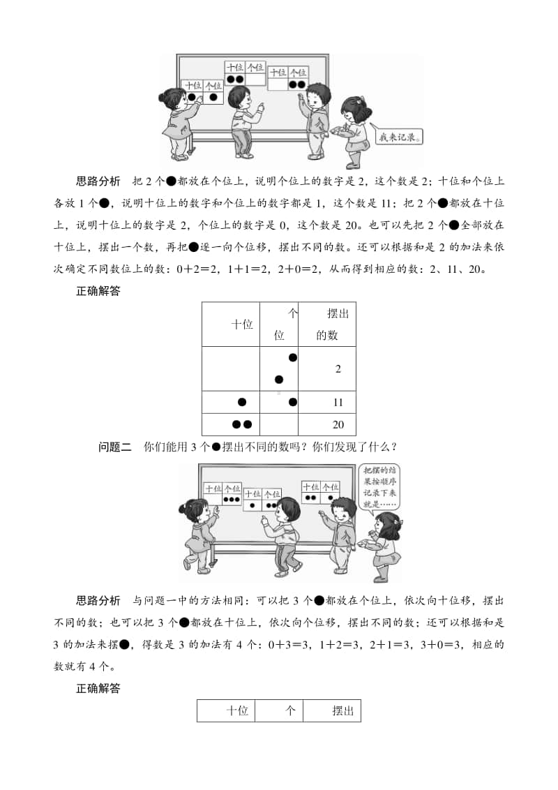 人教版2019学年小学数学一年级下册第4单元《摆一摆想一想》备课解决方案.docx_第2页