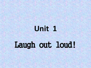 Unit 1 Laugh out loud period 1 外研版2020选择性必修第一册同步课件(共17张PPT).pptx