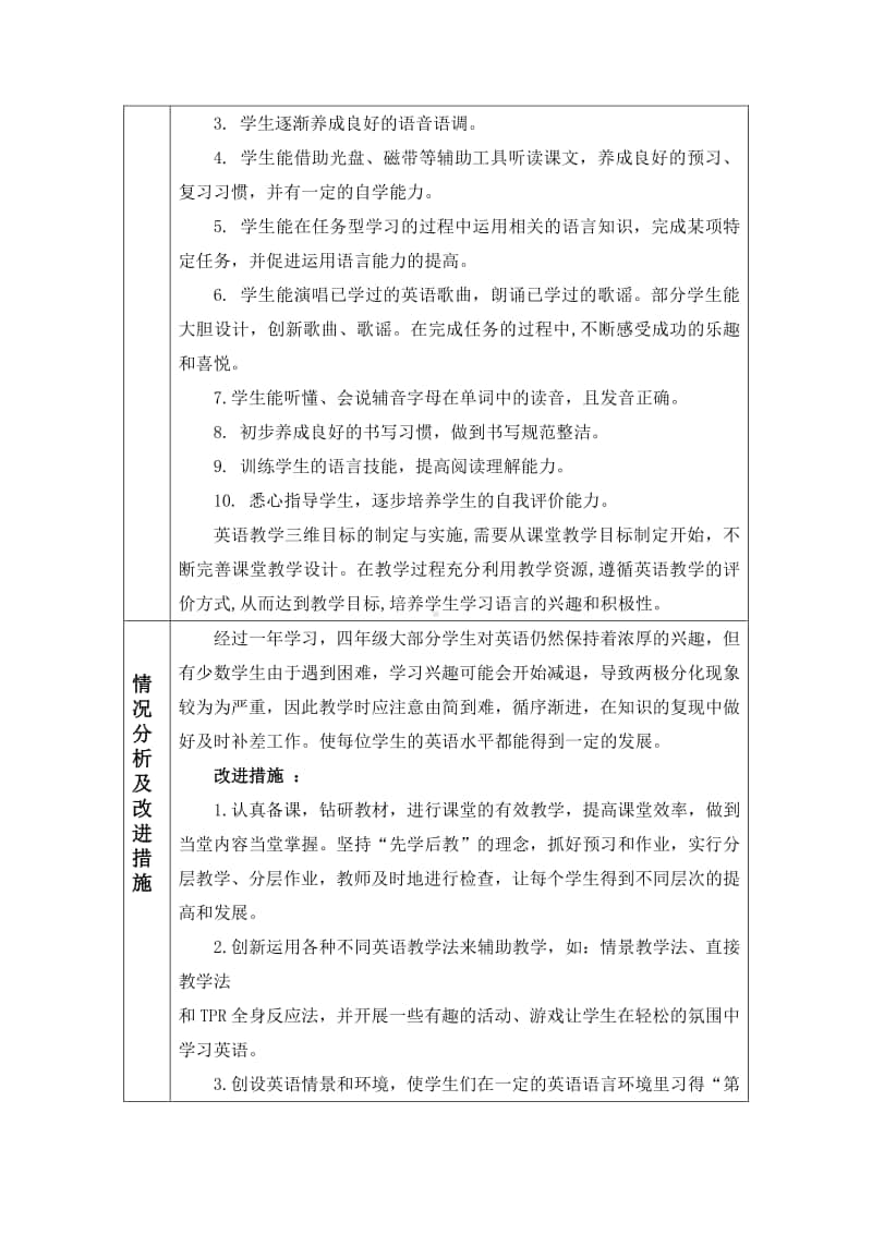 牛津译林版四年级上册英语教学计划.doc_第3页