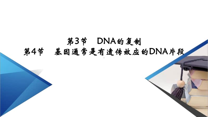 2021年高中生物人教版（新教材）必修2课件：第3章 第3、4节 DNA的复制 基因通常是有遗传效应的DNA片段 .pptx_第2页