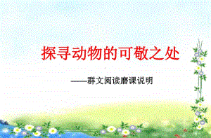 群文阅读：《探寻动物的可敬之处》教学课件26页PPT.ppt