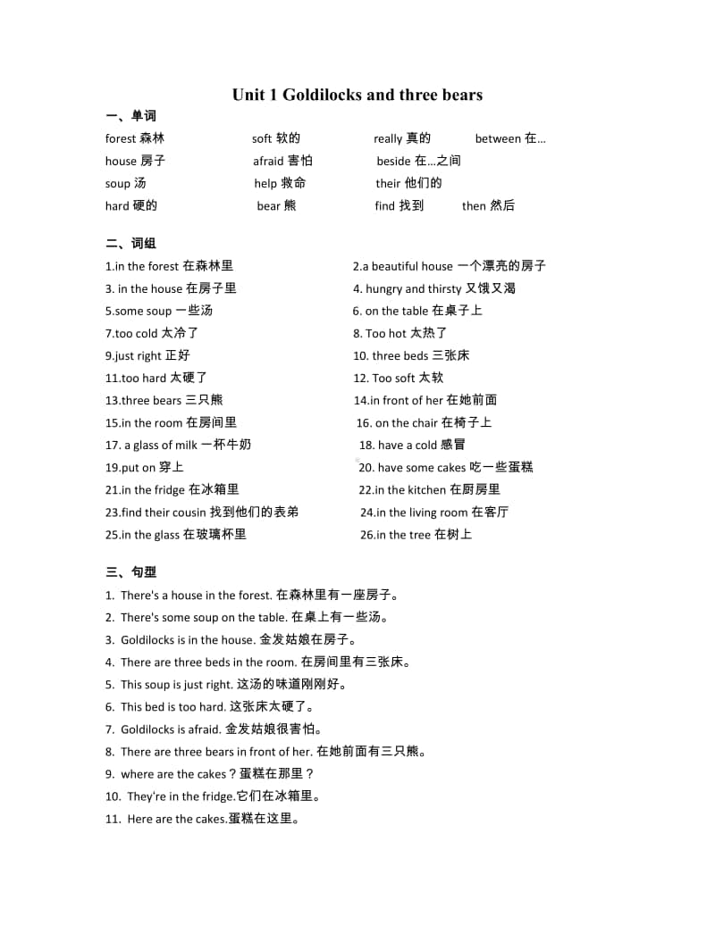 牛津译林版五年级上册英语 Unit1 知识点梳理.pdf_第1页