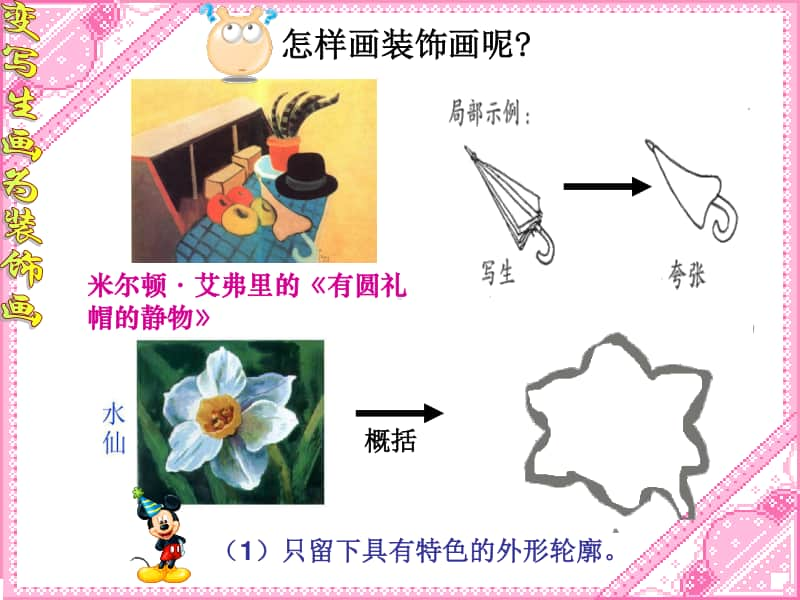 （精）岭南版四年级下册美术《变写生画为装饰画》ppt课件（含教案+图片）.ppt_第3页