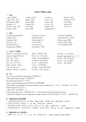 新牛津译林版六年级上册《英语》Unit2 知识点梳理.pdf