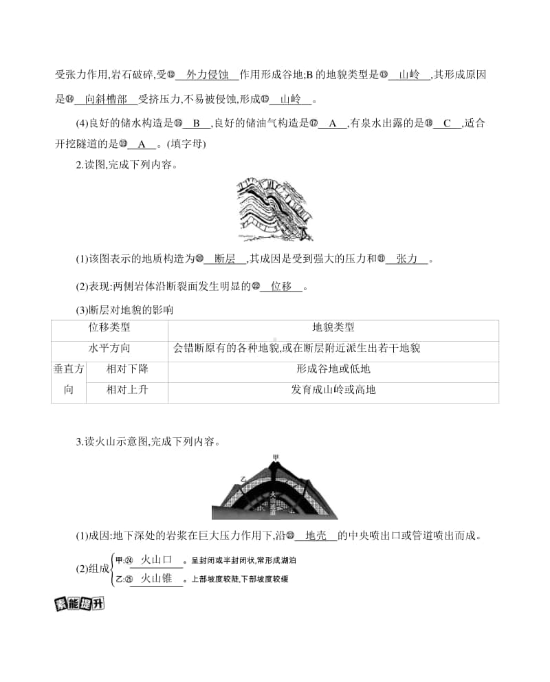 第二讲　山地的形成与河流地貌的发育（2021高中地理必修一》）(001).docx_第2页