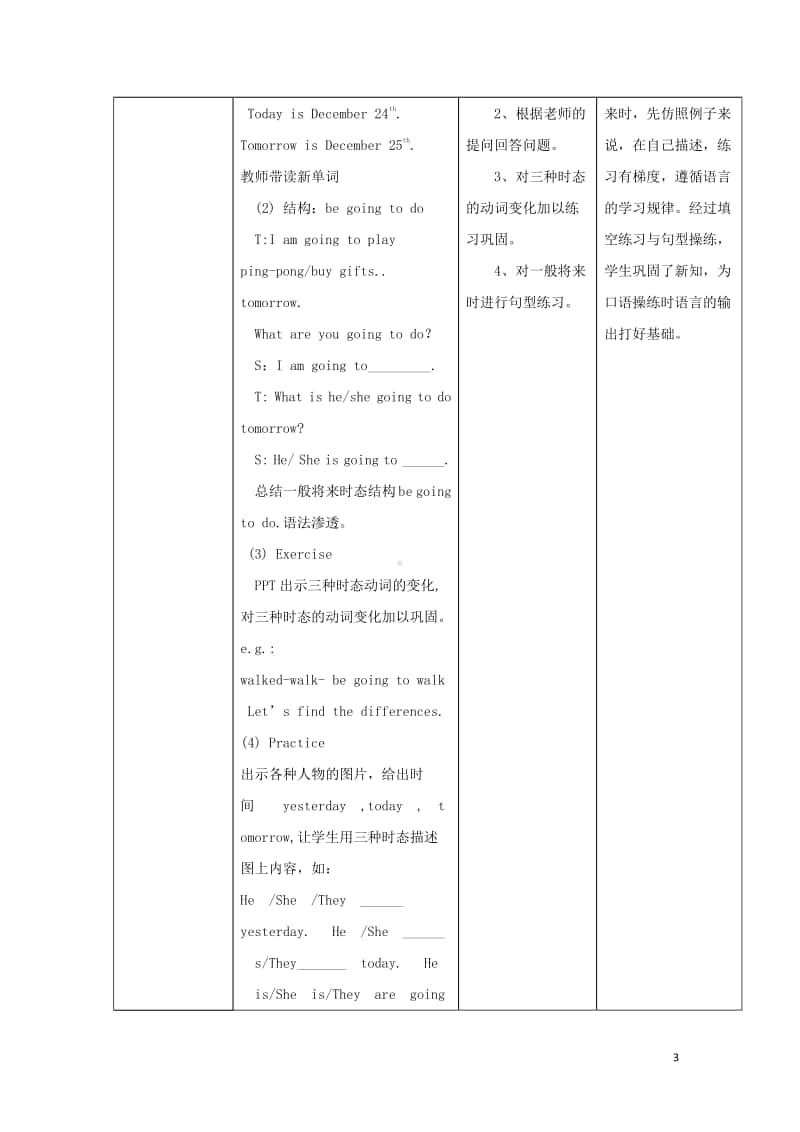 冀教版（三起）六年级上册《英语》Unit4christmasLesson20OhChristmasTree教案.doc_第3页