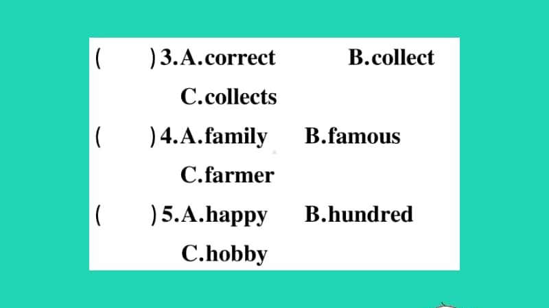 （精）外研版（三起）六年级上册英语Module 3 检测卷ppt课件（含音频）.ppt_第3页