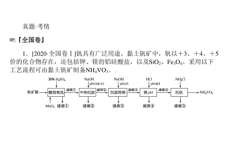 2021届新高考化学二轮专题复习课件：题型一　化工流程综合分析题 .ppt_第2页