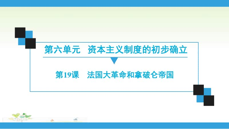 人教部编版九年级上册道德与法治第6单元第19课　法国大革命和拿破仑帝国ppt课件.ppt_第1页