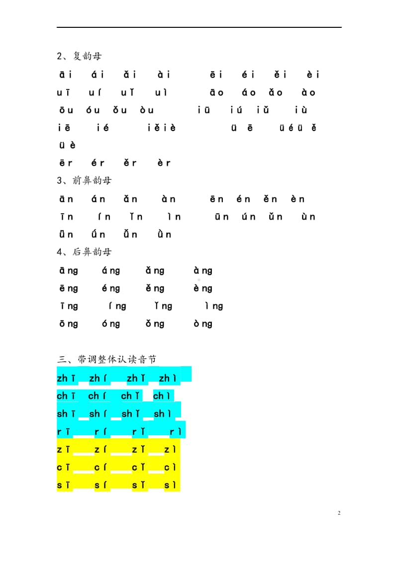 部编版小学语文一年级上册知识汇总.docx_第2页