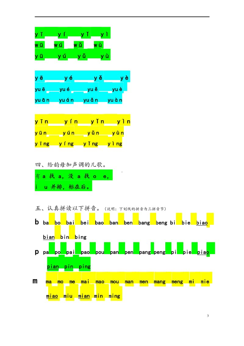 部编版小学语文一年级上册知识汇总.docx_第3页