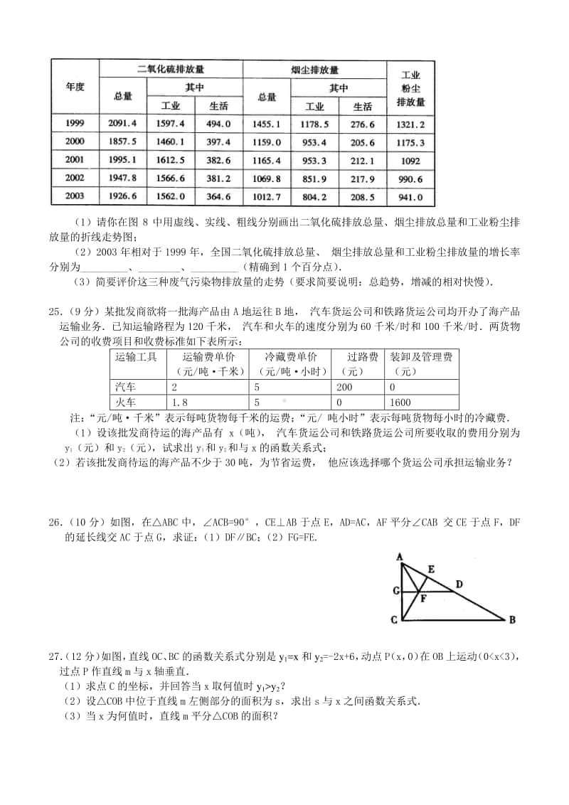 人教版八年级上数学期末考试试卷(共15套).doc_第3页