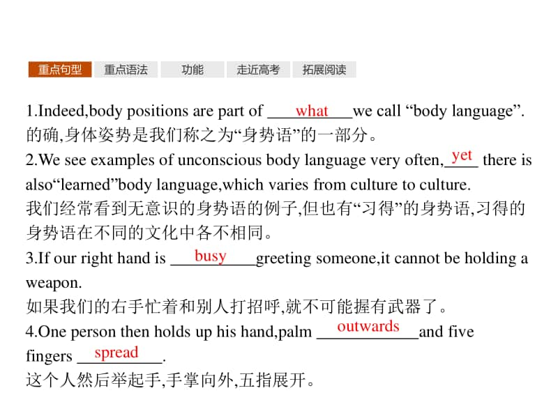 2021年高中英语外研版必修4课件：Module 3 模块重点小结.pptx_第2页