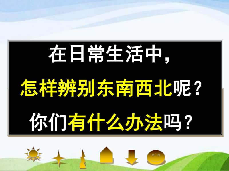 沪教版二年级下册数学6.1 东南西北 ppt课件.pptx_第3页