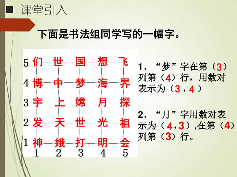 西师大版四年级下册数学3确定位置 ppt课件(2).ppt_第2页