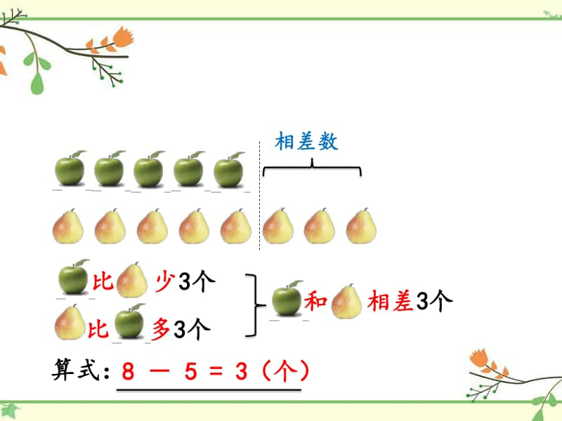 沪教版二年级下册数学1.3 相差多少 ppt课件.pptx_第2页