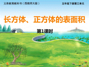 西师大版五年级下册数学25长方体正方体的表面积ppt课件.ppt