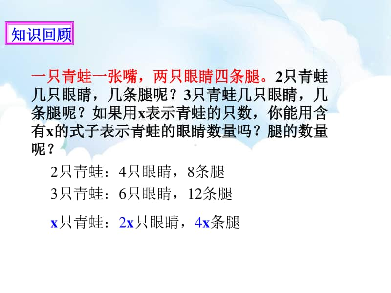 （精）苏教版五年级下册数学1.1认识等式与方程 ppt课件（含教案+练习）.pptx_第2页