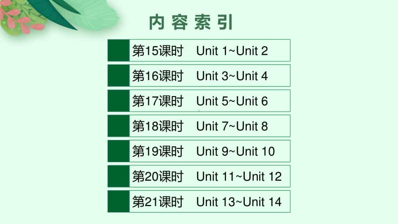 2021年安徽省中考英语复习：熟词生义第五部分　九年级(全一册).pptx_第2页