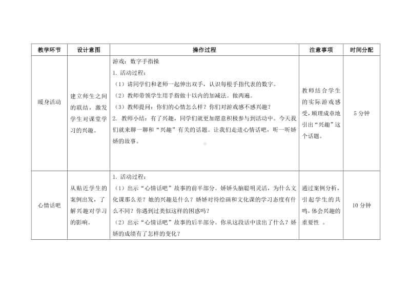 苏教版六年级心理健康教育上册第一课《兴趣为学习导航》教案.docx_第2页