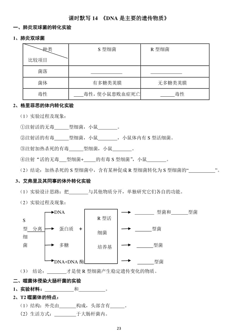 学考复习默写13-基因在染色体上、伴性遗传.doc_第3页