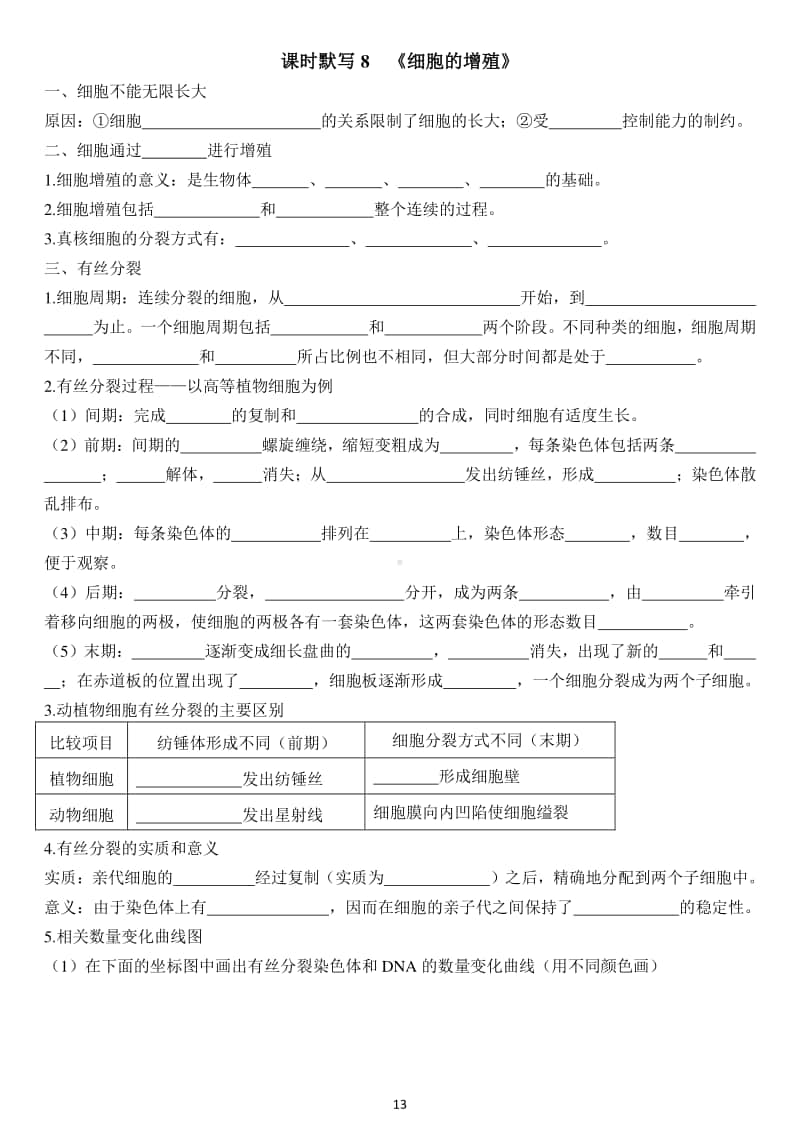 学考复习默写8-细胞增殖.doc_第1页