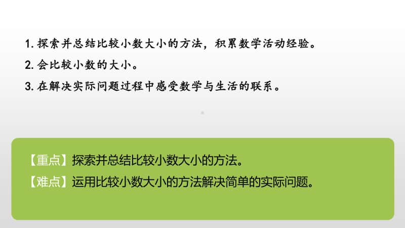 北师大版四年级下册数学第1单元小数的意义和加减法比大小ppt课件.pptx_第2页