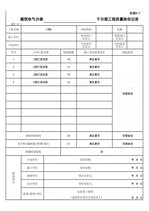 (上海市新版)电气照明安装子分部工程质量验收记录.xlsx